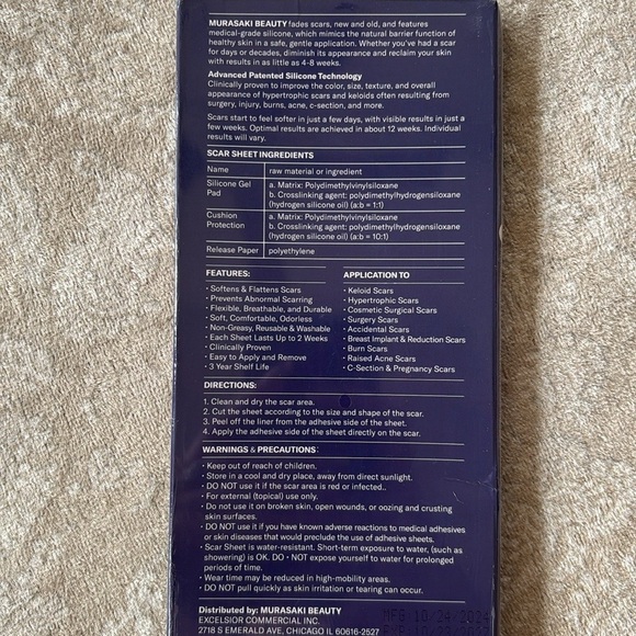 Brand New Lot of Silicone Scar Tape Sheets Advanced Treatment Scar Gel Cream - Picture 2 of 14